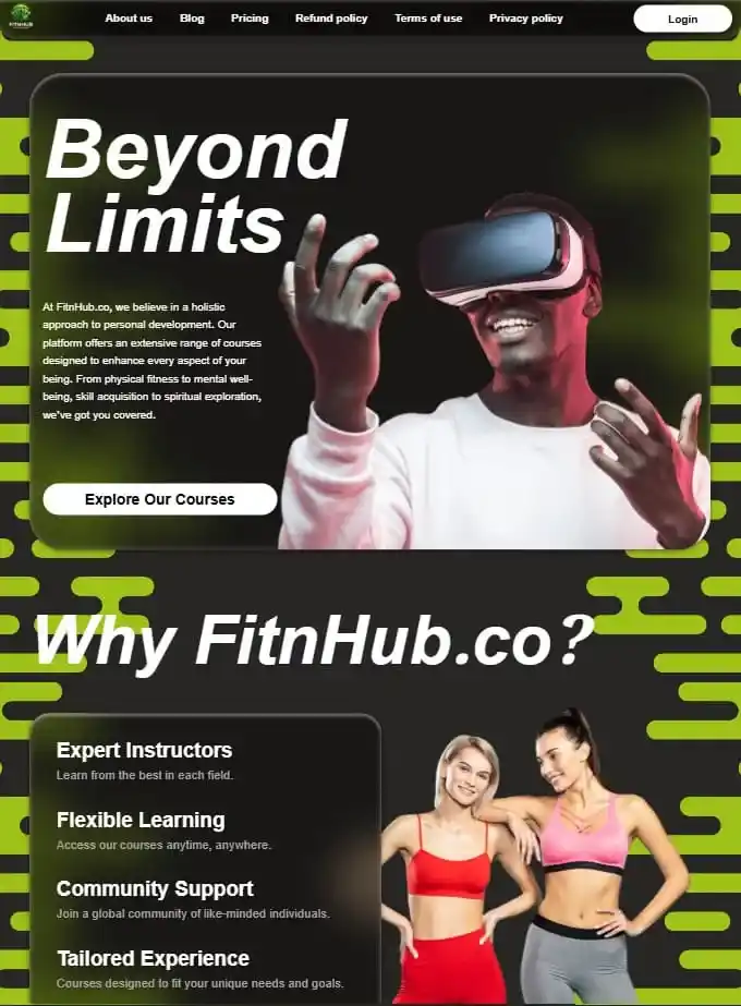 Веб-сайт фитнес-клуба — обложка проекта